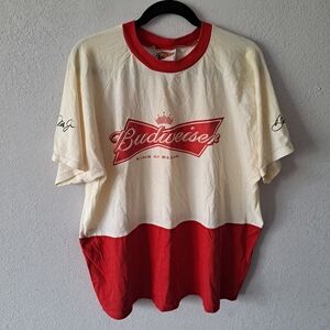 Winner's Circle Red and White Tee Dale Jr #8 Budweiser Tee